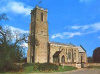church with tower on sunny day