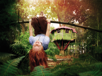 child playing in bewilderwood